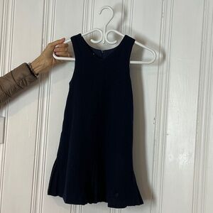 deux par deux Navy Sleeveless Flared Hem Dress
